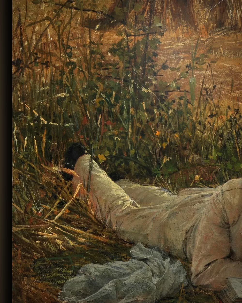 Materiaal en afwerking van Rust in het korenveld in het wisselframe
