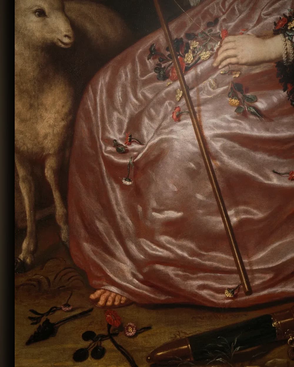 Materiaal en afwerking van Portret van Clara Alewijn in het wisselframe