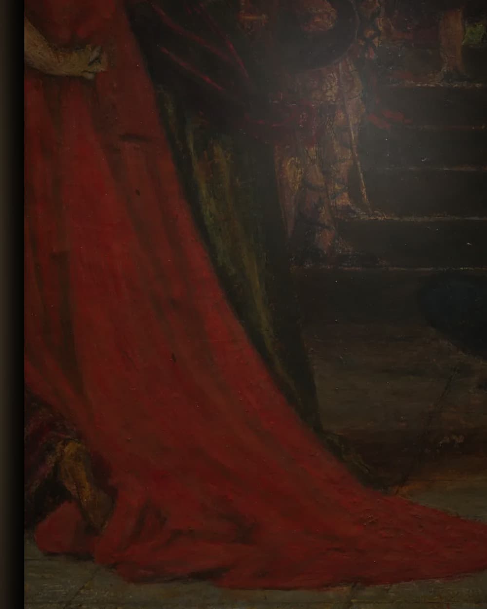 Materiaal en afwerking van Cordelia neemt afscheid van haar zussen in het wisselframe