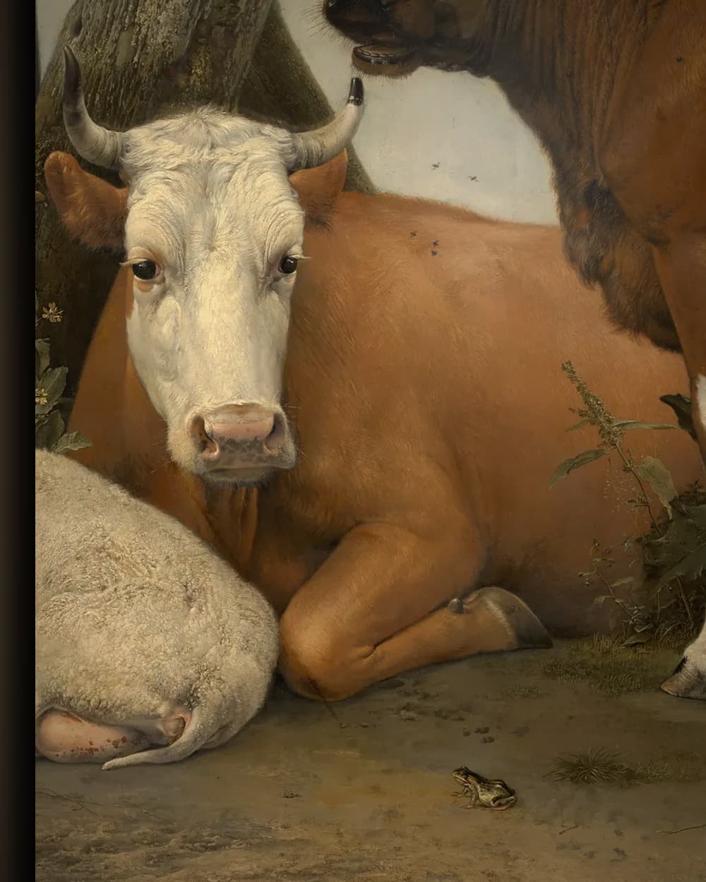 Materiaal en afwerking van De stier in het wisselframe