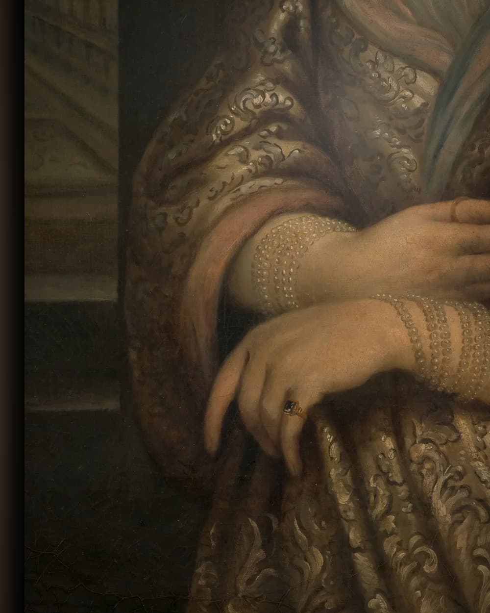 Materiaal en afwerking van Portret van Petronella van der Burcht (1657-1682) in het wisselframe