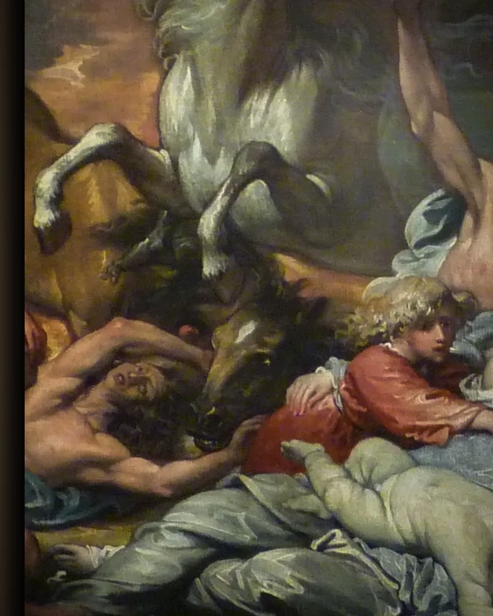 Materiaal en afwerking van De dood op het bleke paard in het wisselframe