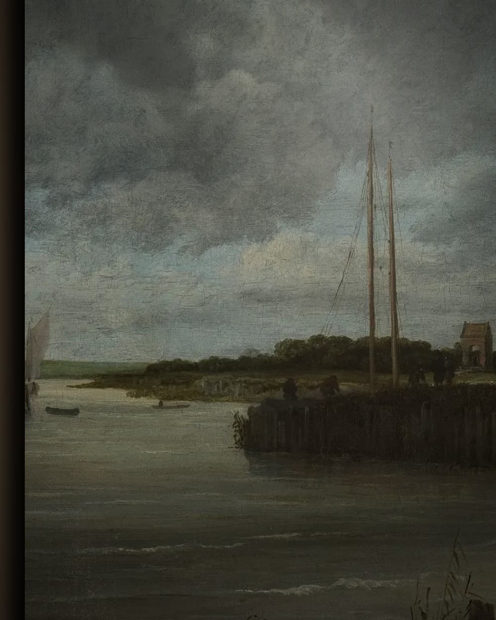 Materiaal en afwerking van De molen bij Wijk bij Duurstede in het wisselframe