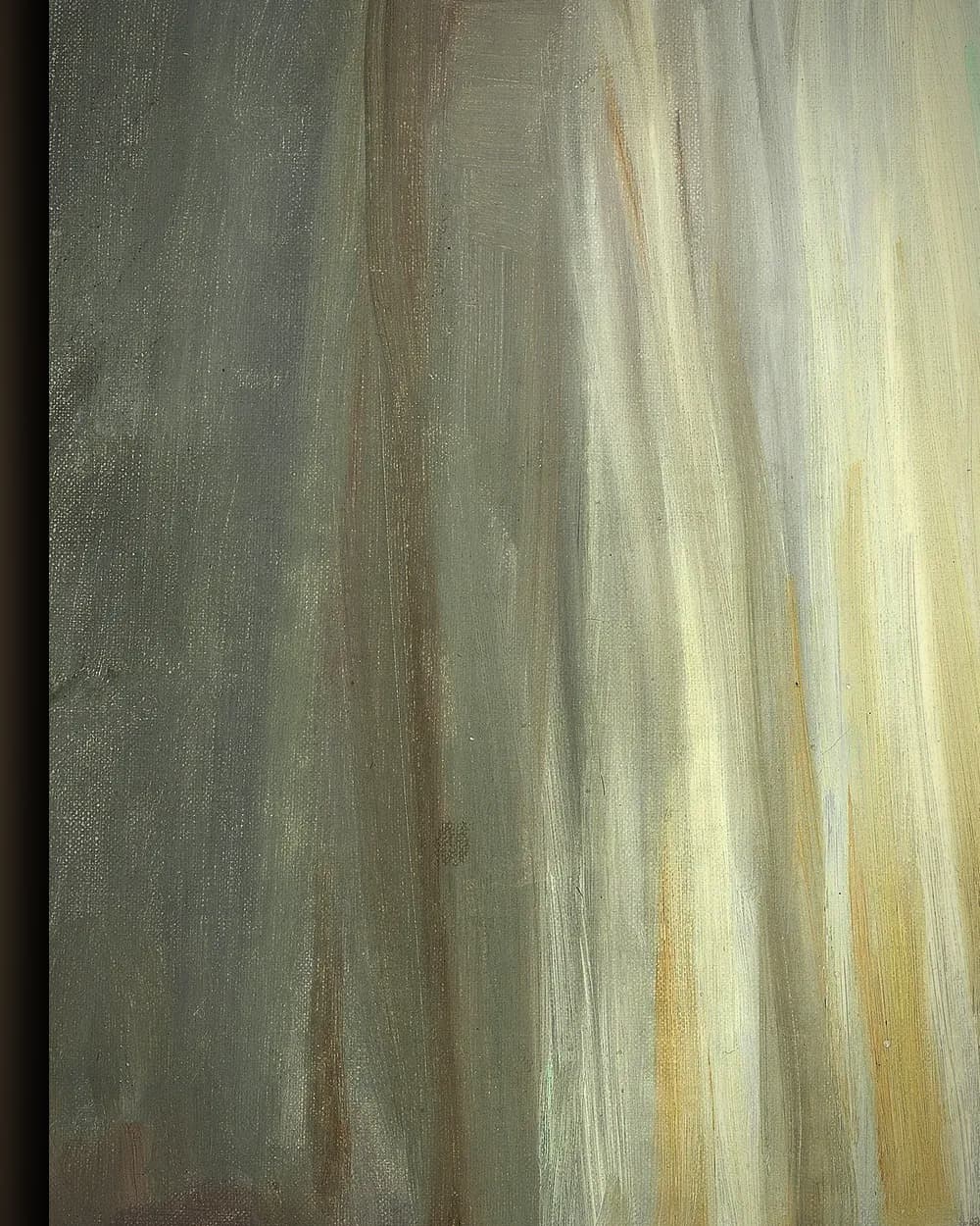 Materiaal en afwerking van Marie Krøyer bij lamplicht op het terras in het wisselframe