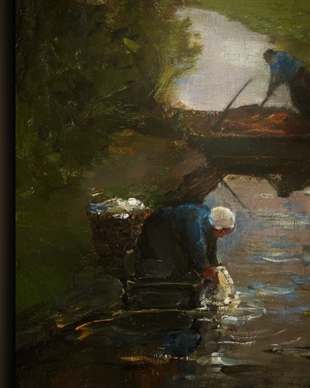 Materiaal en afwerking van Boerderij bij de sloot in het wisselframe