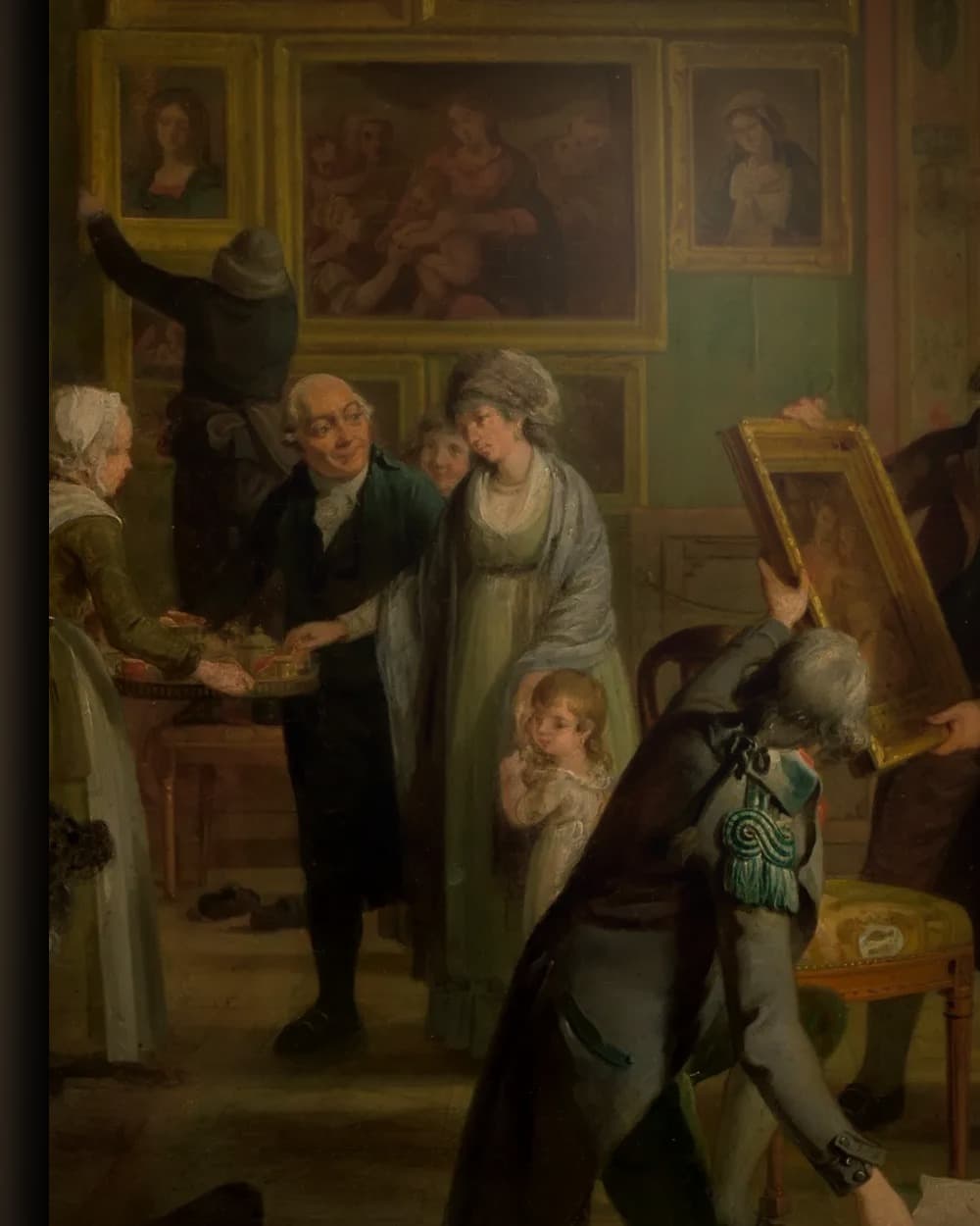 Materiaal en afwerking van De kunstgalerij van Josephus Augustinus Brentano in het wisselframe