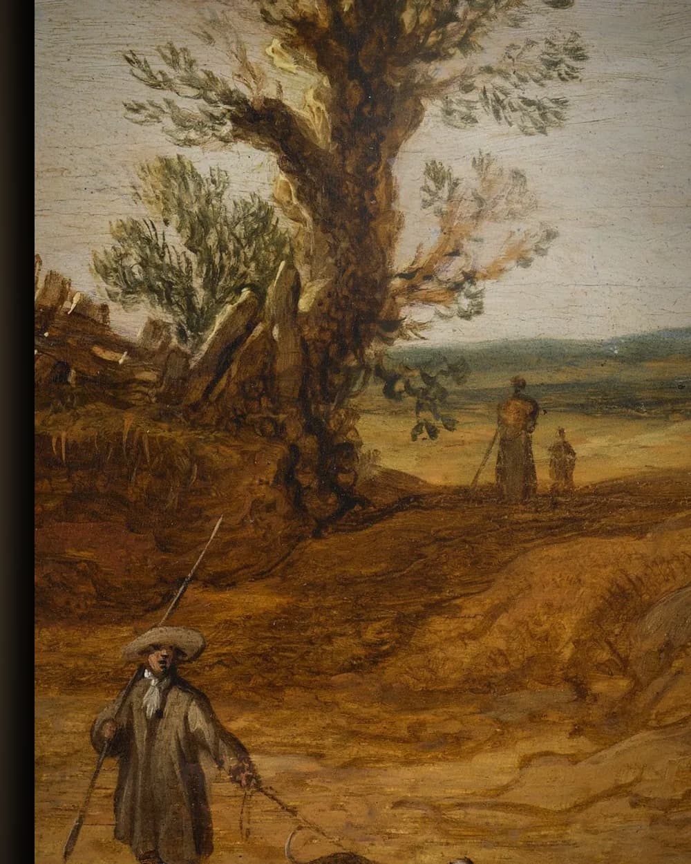 Materiaal en afwerking van Gezicht in de duinen in het wisselframe