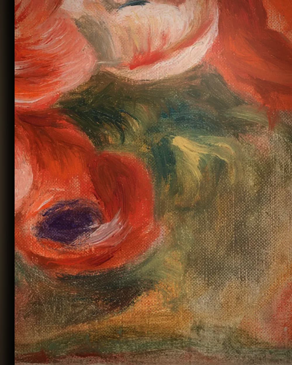 Materiaal en afwerking van Anemonen in het wisselframe