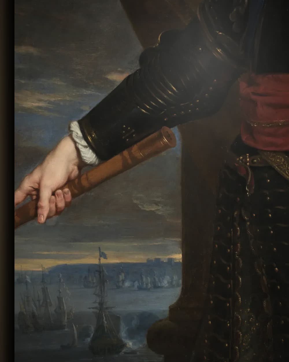 Materiaal en afwerking van Portret van koning Karel II van Engeland in het wisselframe