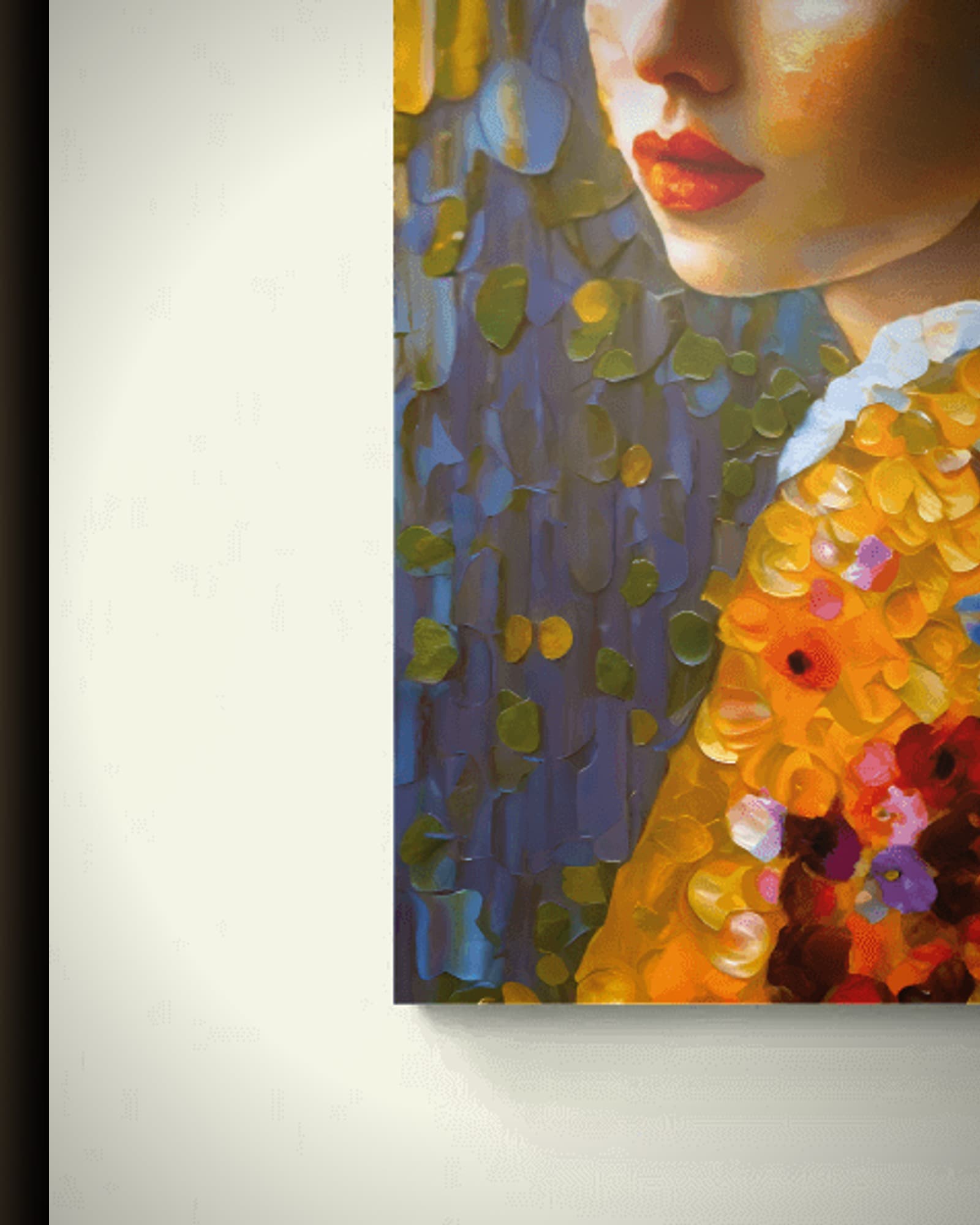 Materiaal en afwerking van Impressionistische Parel in het wisselframe