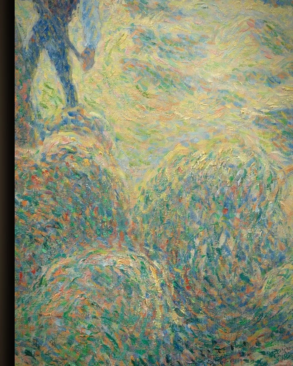 Materiaal en afwerking van De hooioogst, Éragny in het wisselframe