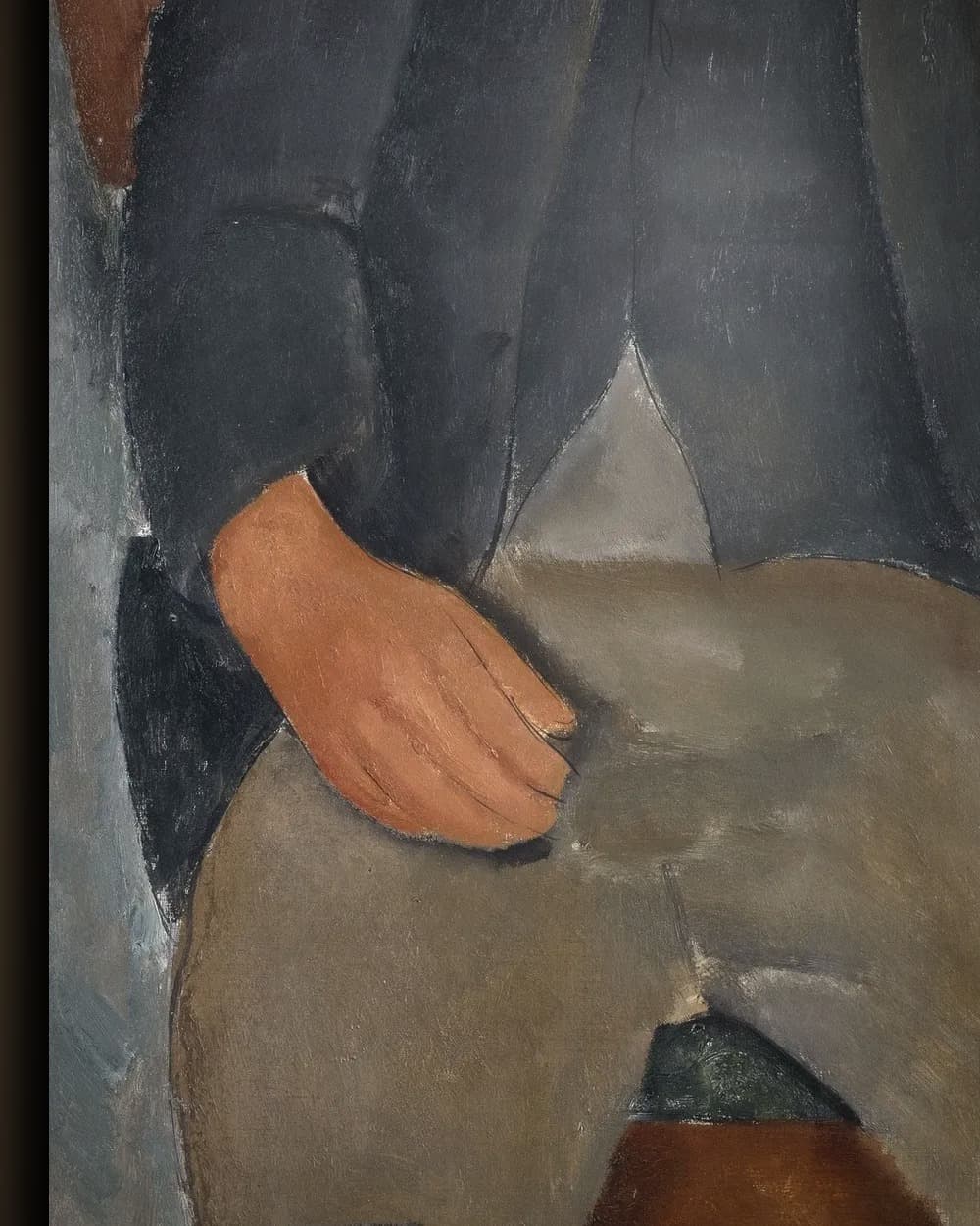 Materiaal en afwerking van De jonge leerling in het wisselframe