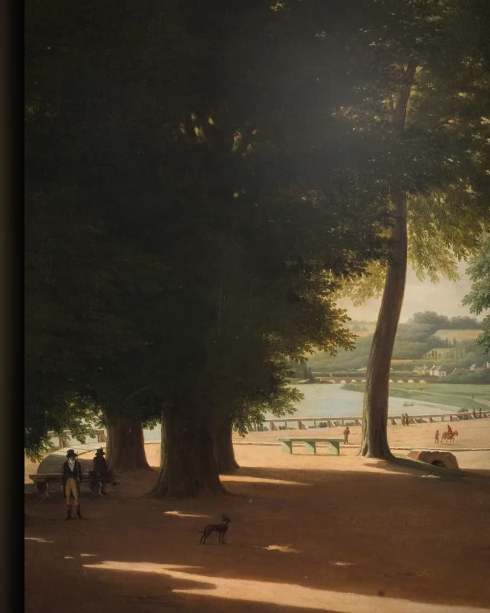 Materiaal en afwerking van De ingang van het park van Saint-Cloud bij Parijs in het wisselframe