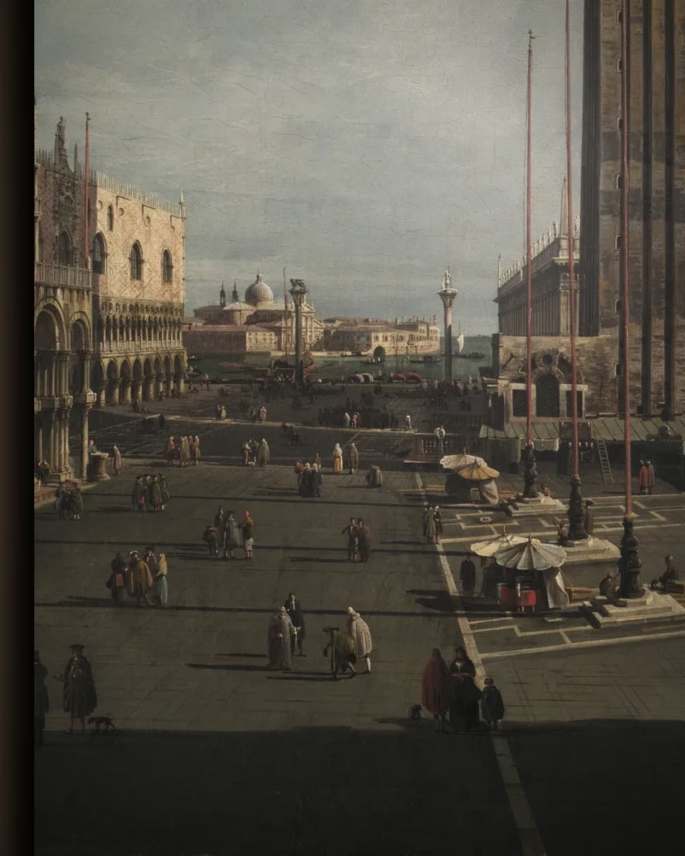 Materiaal en afwerking van Piazza San Marco, Venetië in het wisselframe