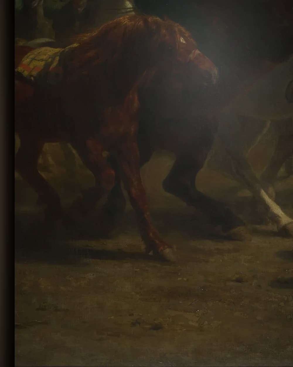 Materiaal en afwerking van De Paardenmarkt in het wisselframe