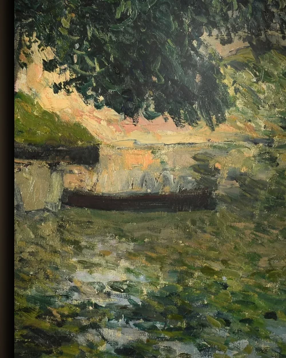 Materiaal en afwerking van Brug over de rivier in het wisselframe