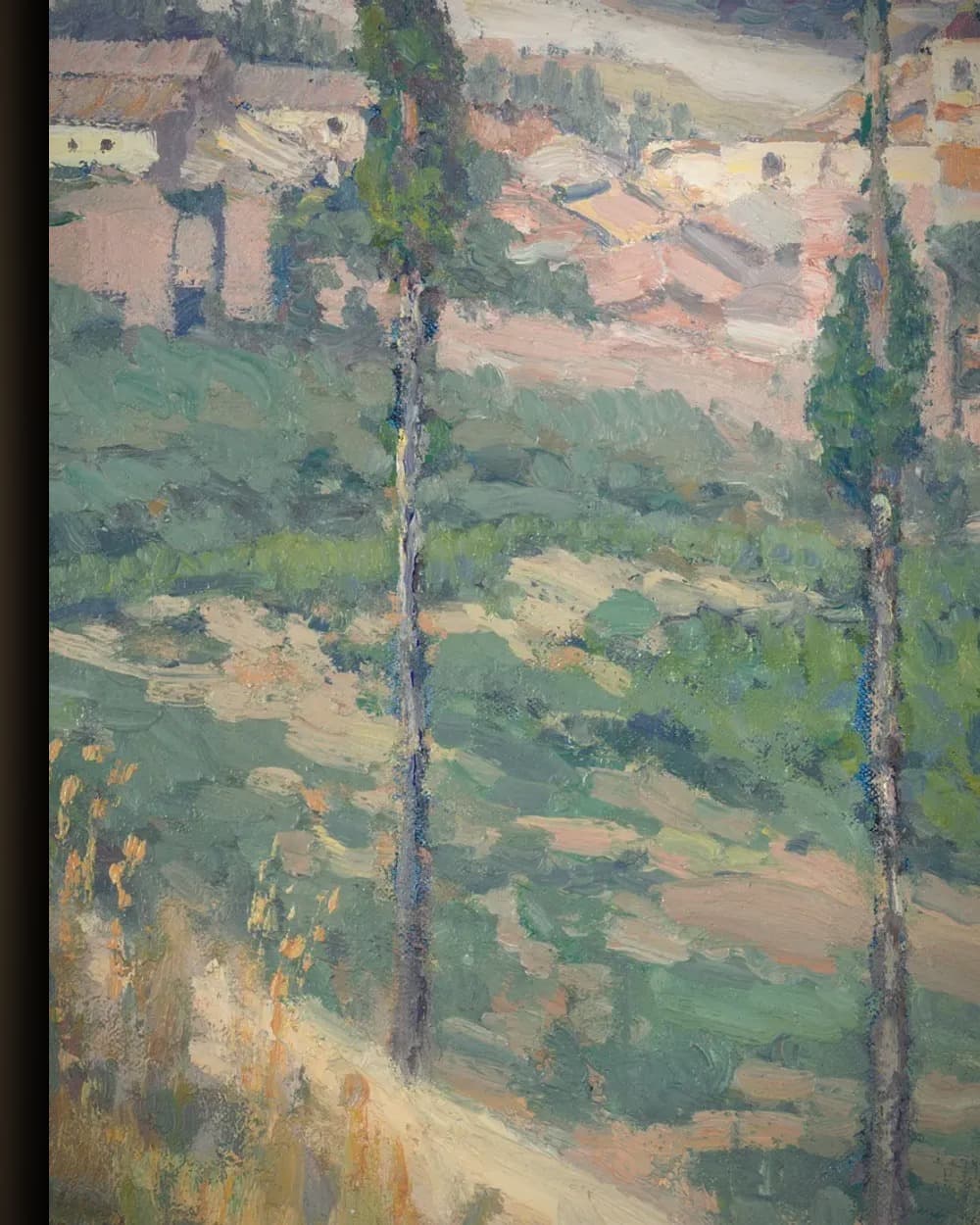 Materiaal en afwerking van Het Umbrische dal, Italië in het wisselframe
