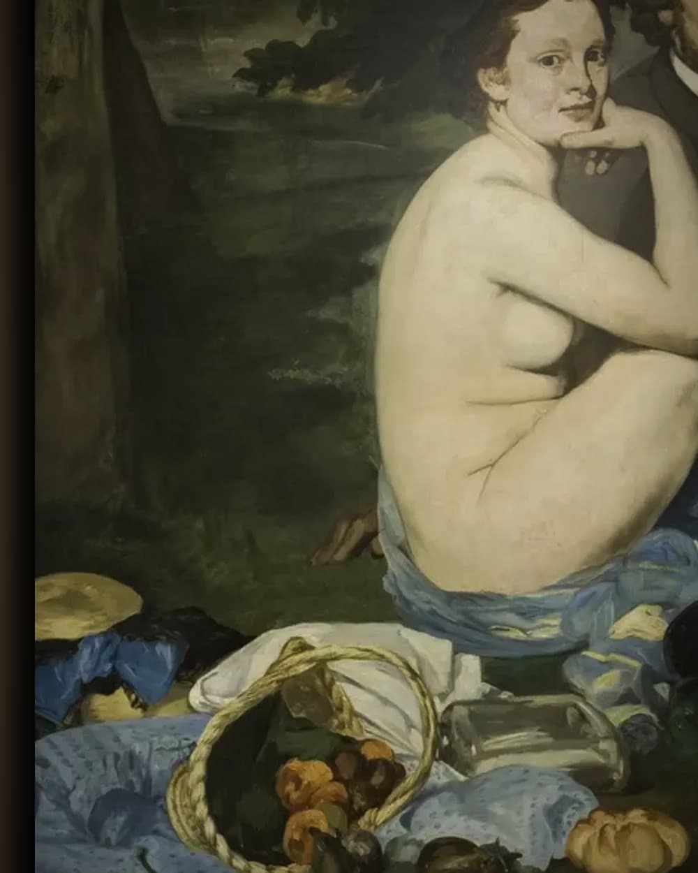 Materiaal en afwerking van Het ontbijt in het groen (Le déjeuner sur l'herbe) in het wisselframe