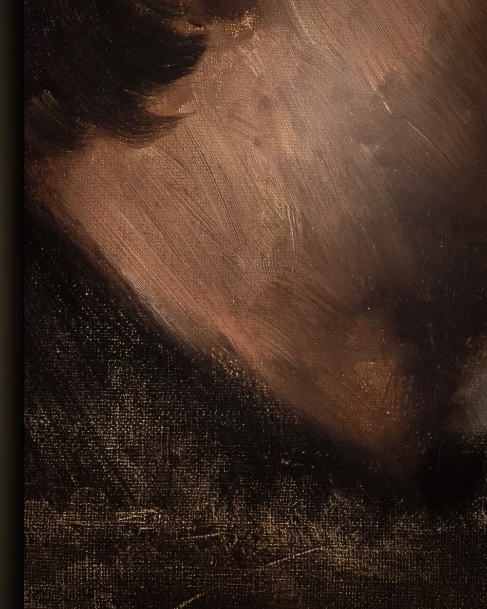 Materiaal en afwerking van Eilif Peterssen in het wisselframe