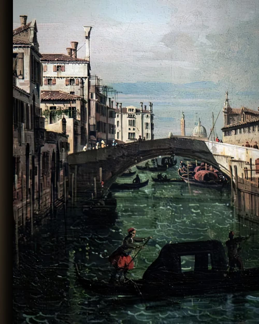 Materiaal en afwerking van Gondels in Venetië in het wisselframe