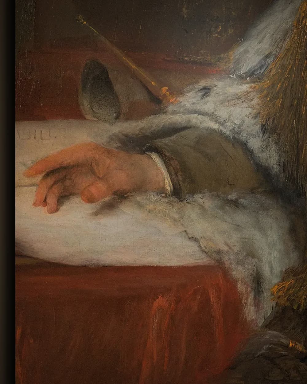 Materiaal en afwerking van Koning David in het wisselframe