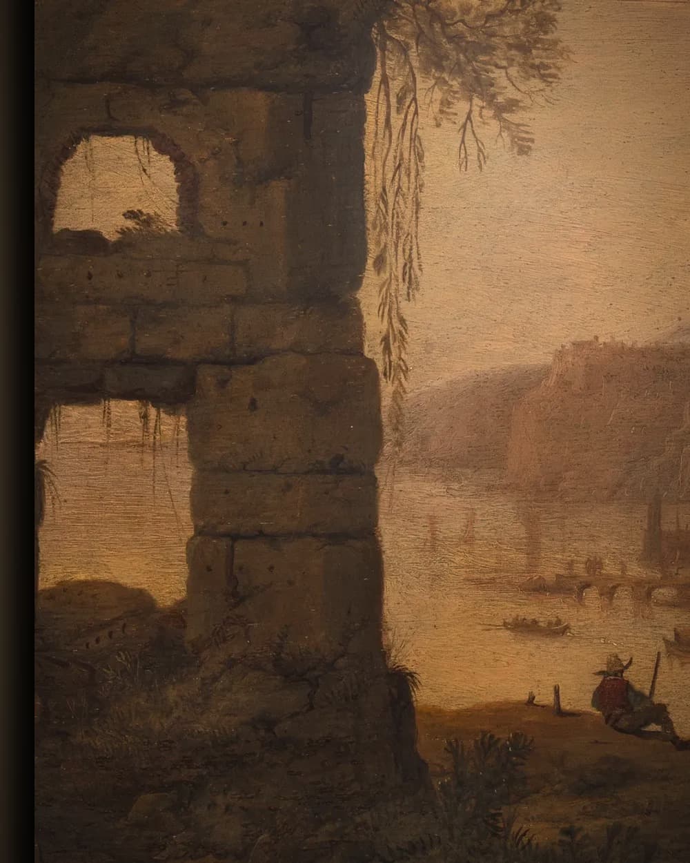 Materiaal en afwerking van Rivierlandschap in het wisselframe