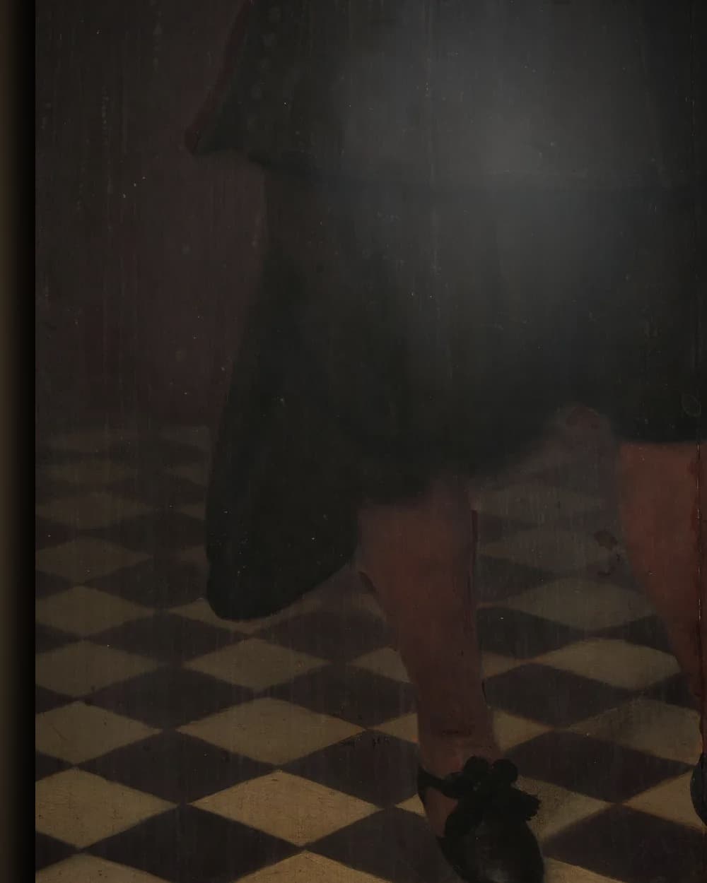 Materiaal en afwerking van Paul de Hooghe (1611-1674) in het wisselframe