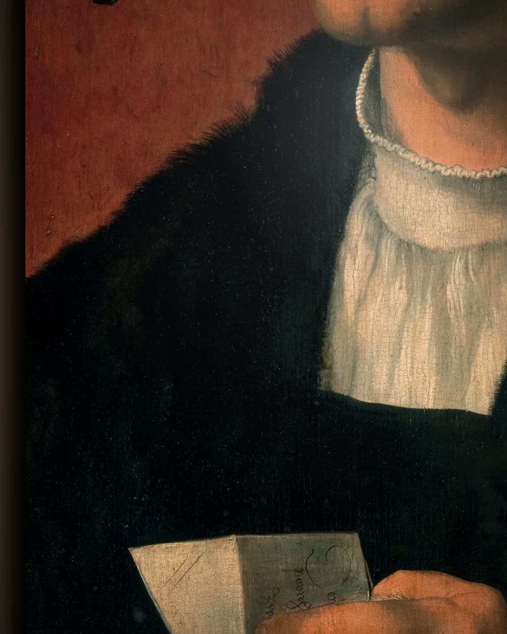 Materiaal en afwerking van Portret van Bernhart von Reesen in het wisselframe