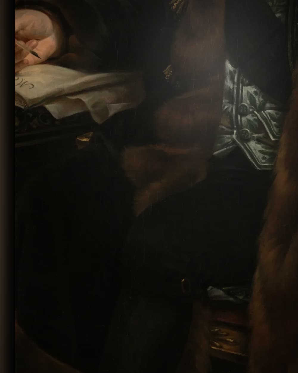 Materiaal en afwerking van Portret van graaf Jean-Antoine Chaptal in het wisselframe