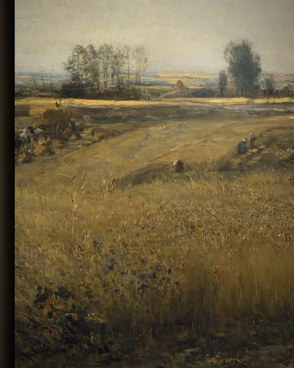 Materiaal en afwerking van Oogst op het platteland in het wisselframe