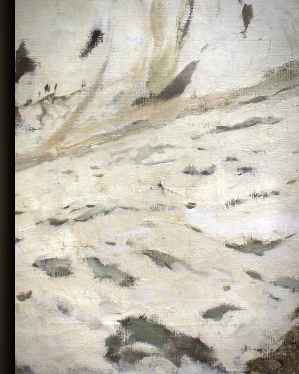 Materiaal en afwerking van Alpenlandschap met Gletsjer in het wisselframe