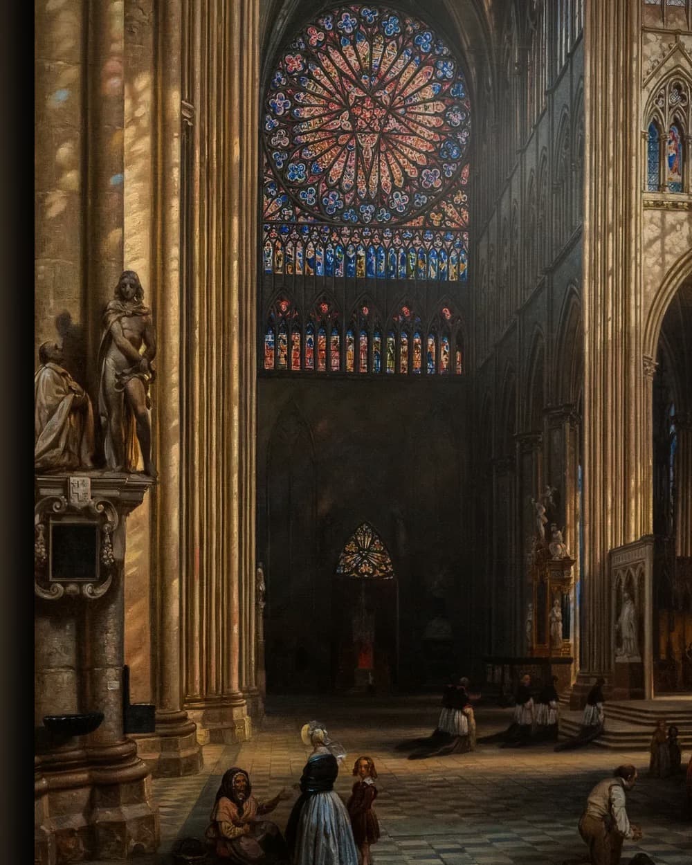 Materiaal en afwerking van Majestueuze Kathedraal Interieur in het wisselframe