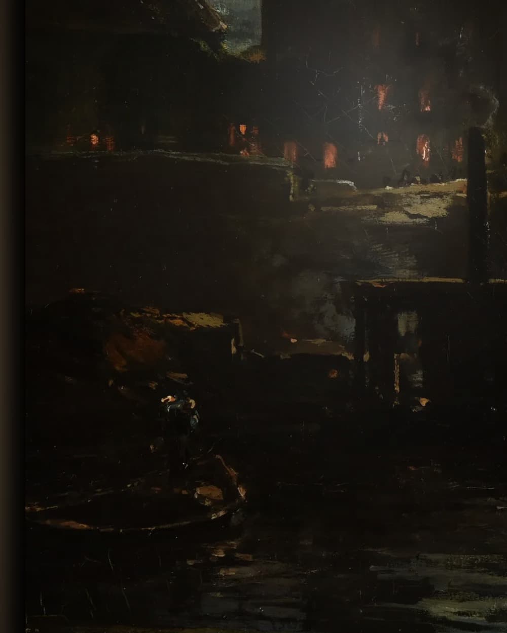 Materiaal en afwerking van De Seine en Notre-Dame de Paris in het wisselframe