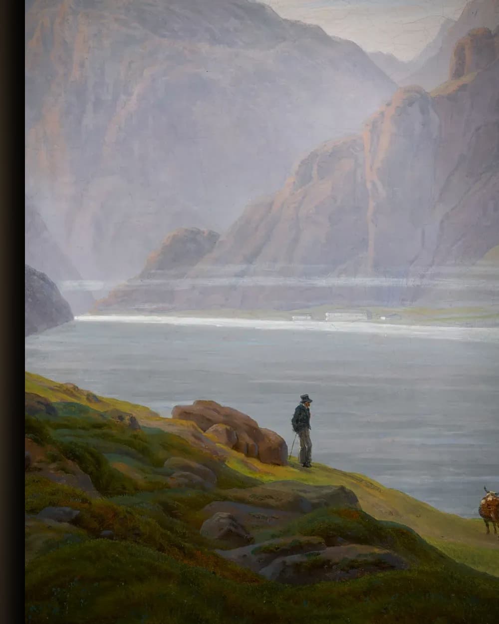 Materiaal en afwerking van Uitzicht op het Fjord in het wisselframe