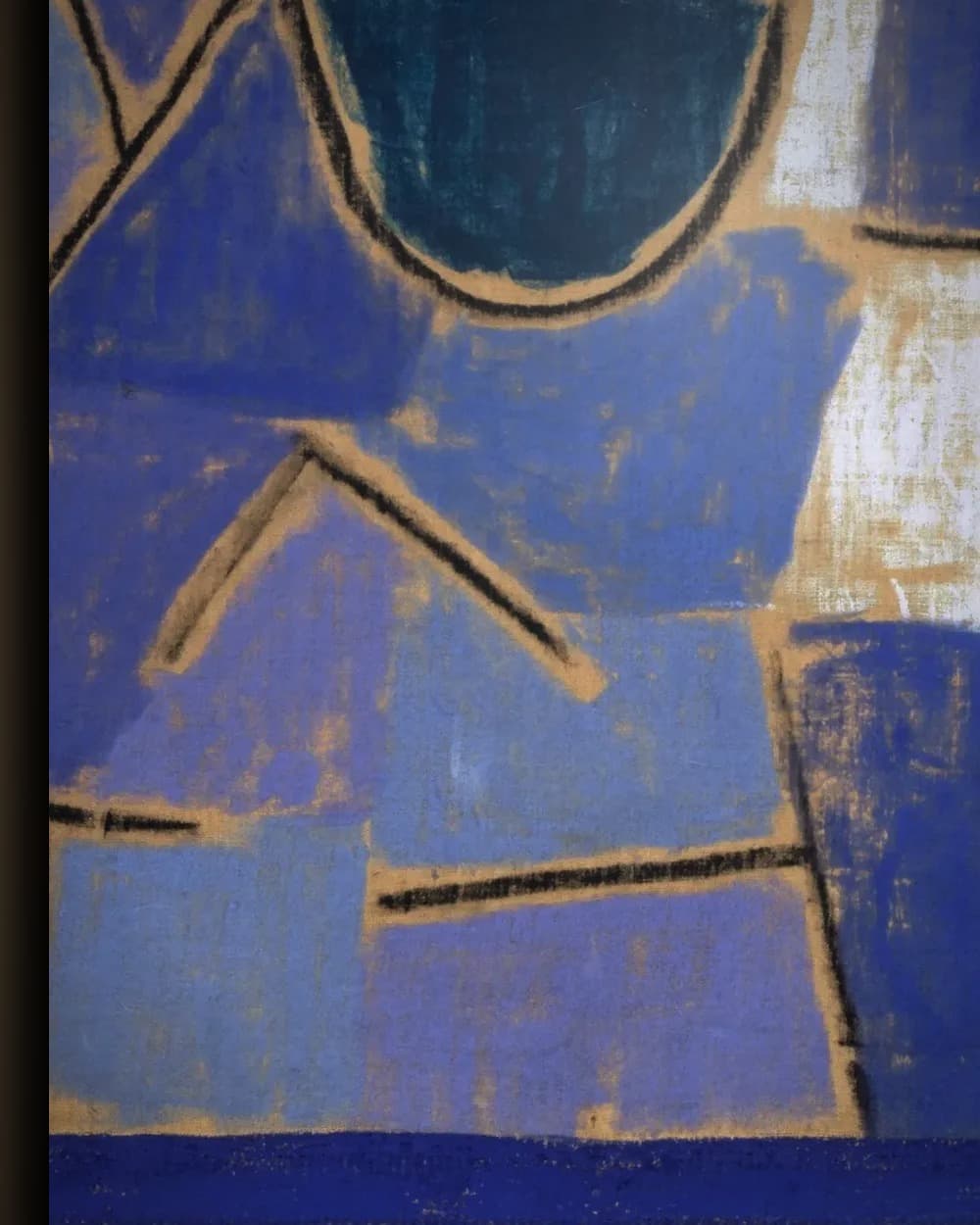 Materiaal en afwerking van Harmonie in Blauw in het wisselframe