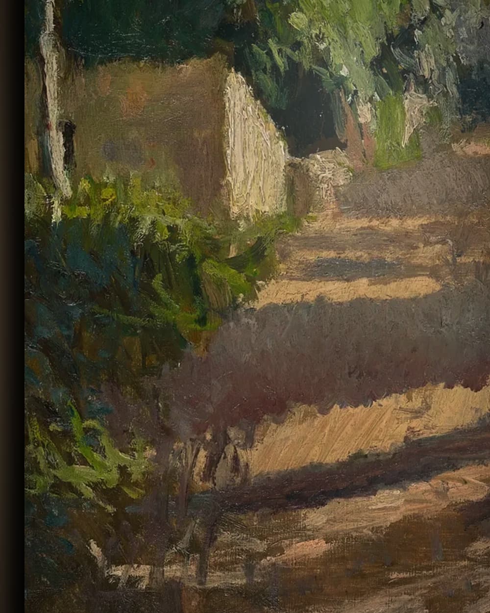 Materiaal en afwerking van Bospad in Normandië in het wisselframe
