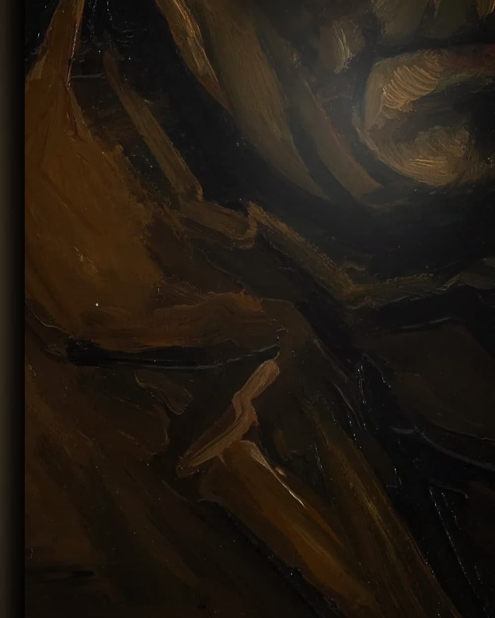 Materiaal en afwerking van Portret van een boer in het wisselframe