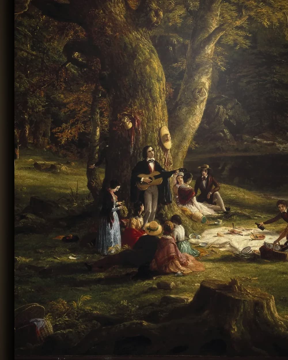 Materiaal en afwerking van Zomerse picknick in het wisselframe