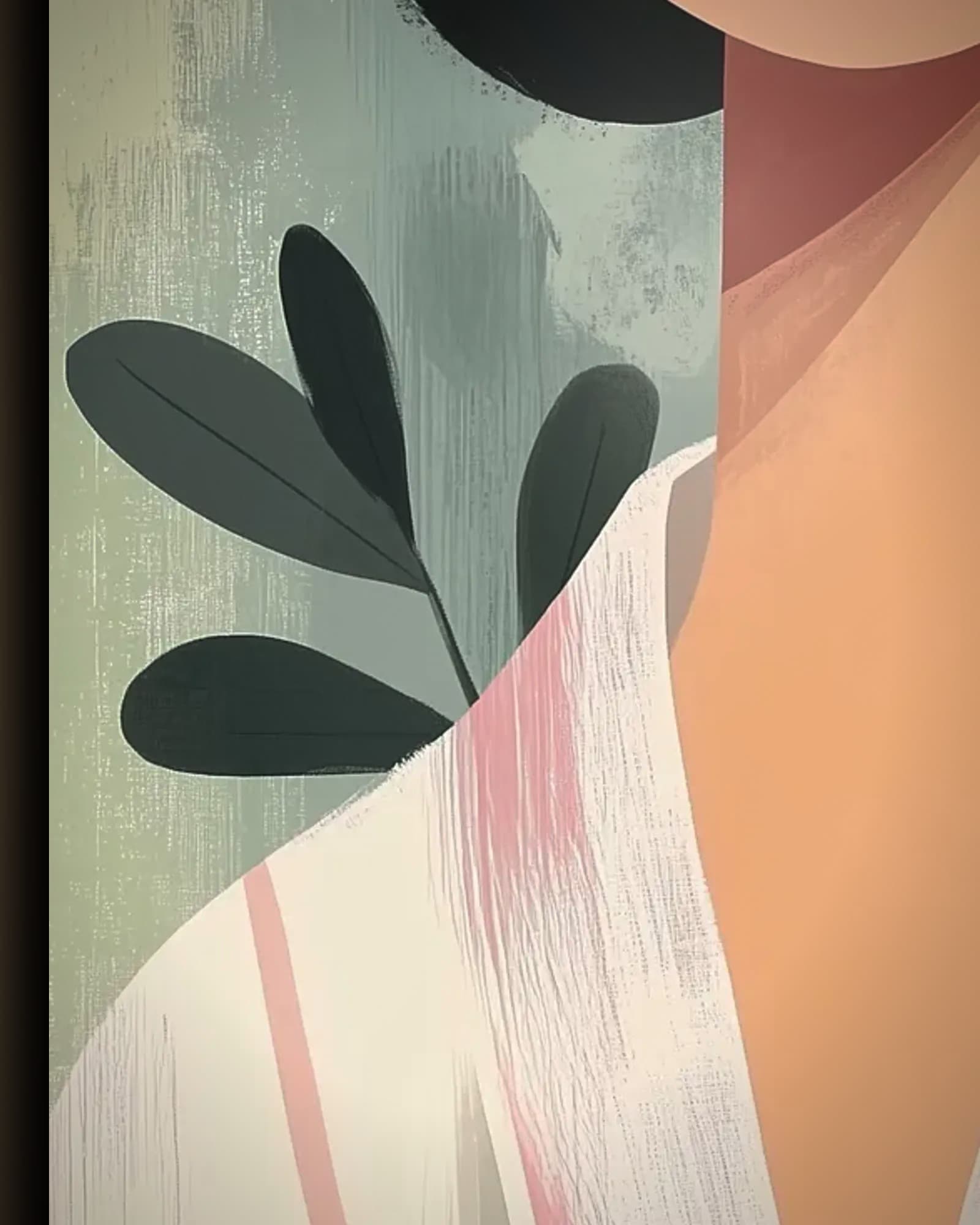 Materiaal en afwerking van Zon achter het hoofd in het wisselframe