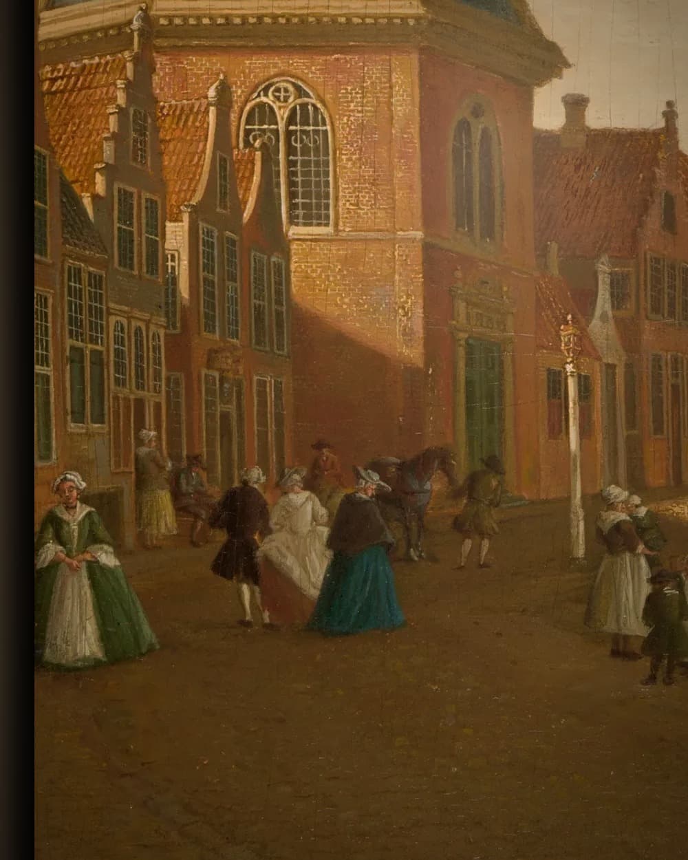 Materiaal en afwerking van De dokhaven in de trekvaart bij Leidschendam in het wisselframe