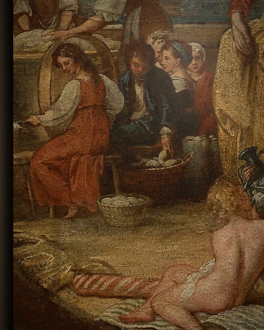 Materiaal en afwerking van British Manufactory, een schets in het wisselframe