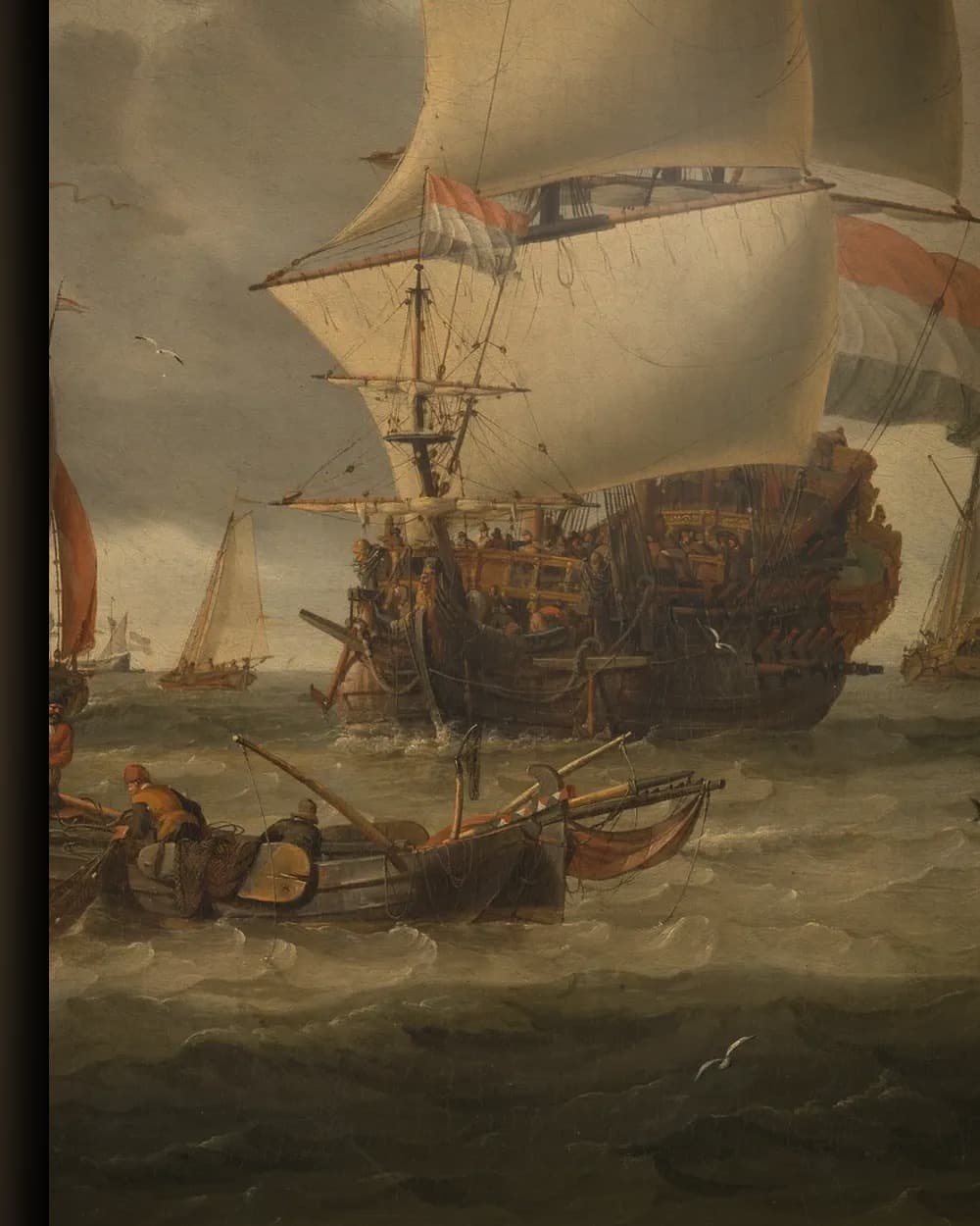 Materiaal en afwerking van De rede van Enkhuizen in het wisselframe