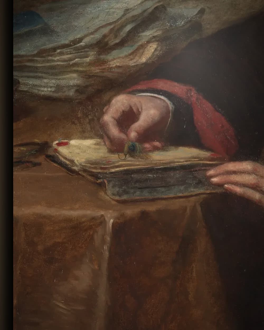 Materiaal en afwerking van Portret van Genio C. Scott in het wisselframe