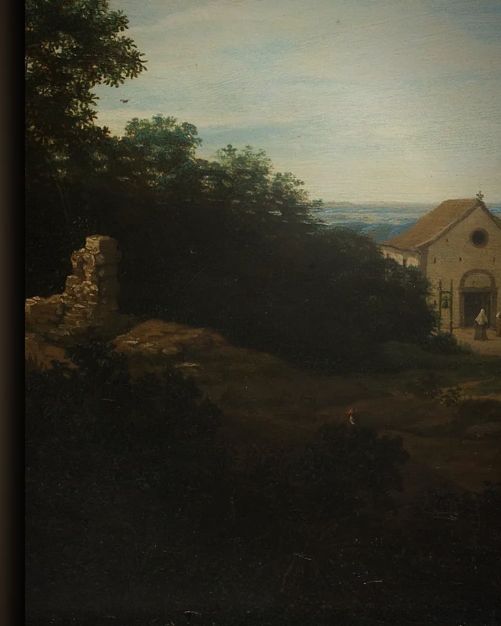 Materiaal en afwerking van Dorpsgezicht met verre horizon in het wisselframe
