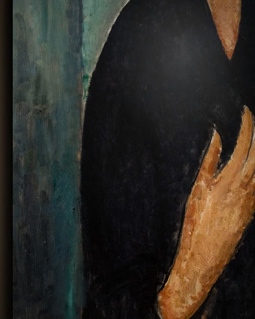 Materiaal en afwerking van Vrouw met blauwe ogen in het wisselframe