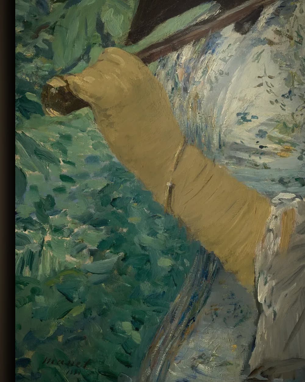 Materiaal en afwerking van De lente (Jeanne Demarsy) in het wisselframe