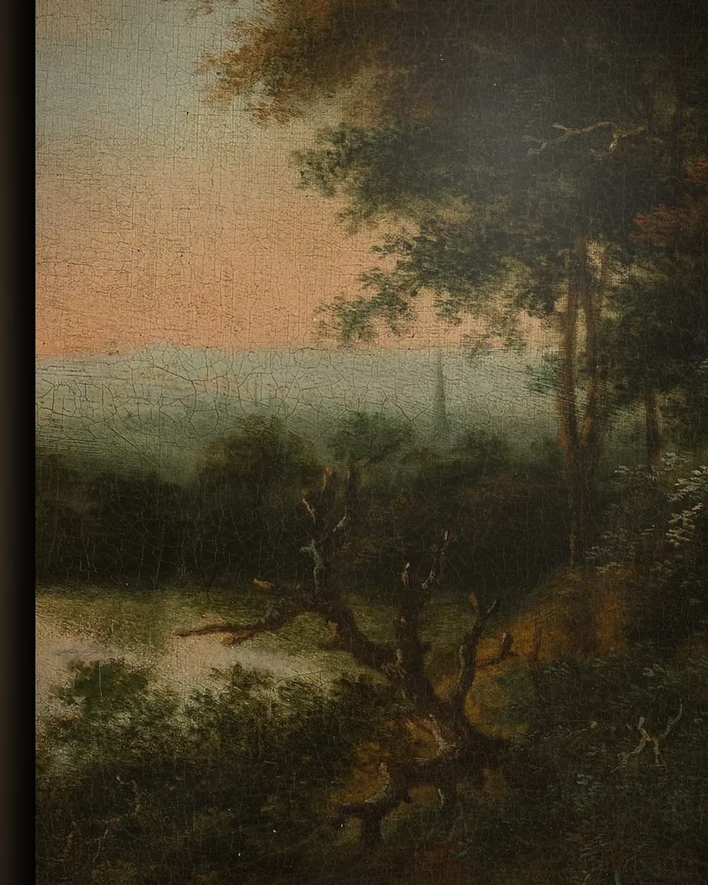 Materiaal en afwerking van Boomrijk landschap in het wisselframe