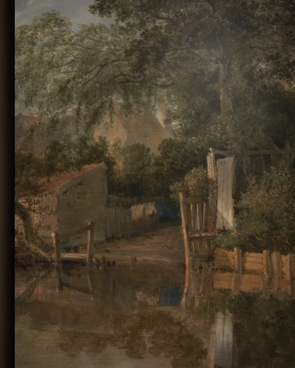Materiaal en afwerking van Rust aan de rivieroever in het wisselframe