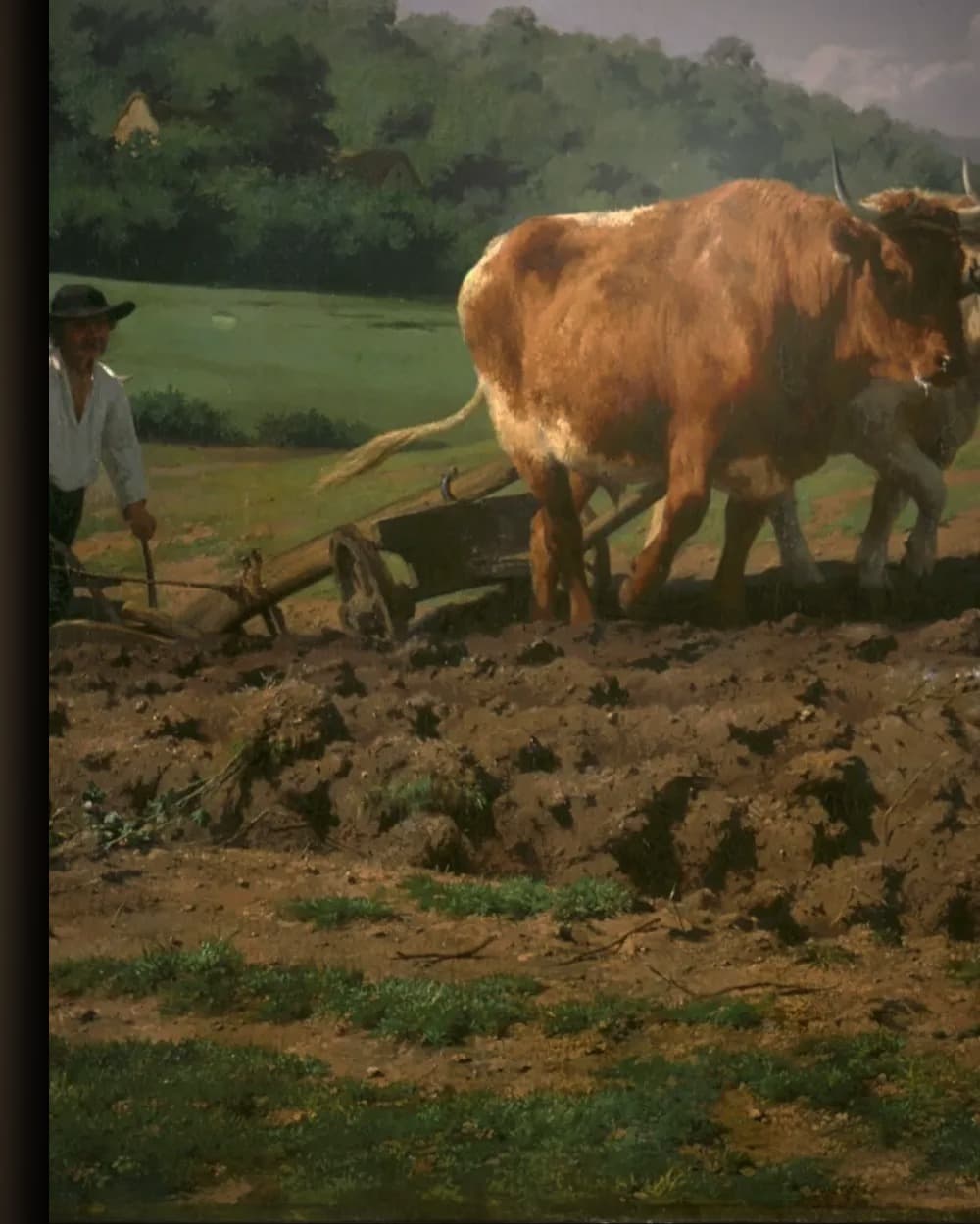 Materiaal en afwerking van Ploegen in de Nivernais in het wisselframe