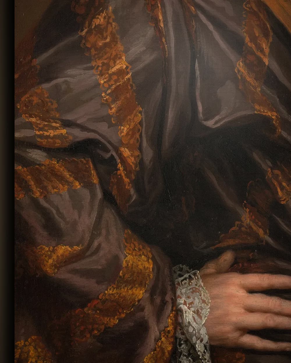 Materiaal en afwerking van Portret van François Leydecker (1650-1718) in het wisselframe